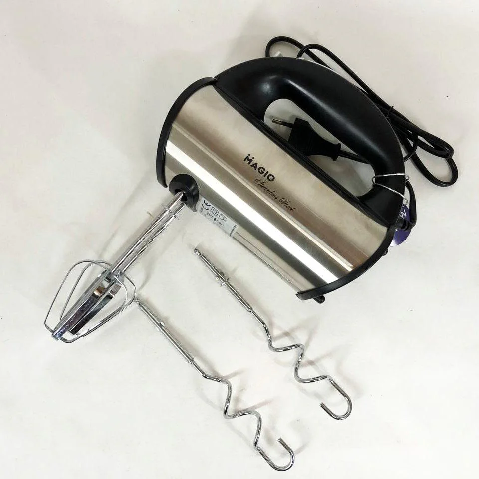 Миксер Magio MG-235 – потужний, компактний ручний міксер з нержавіючої сталі. - Зображення 6