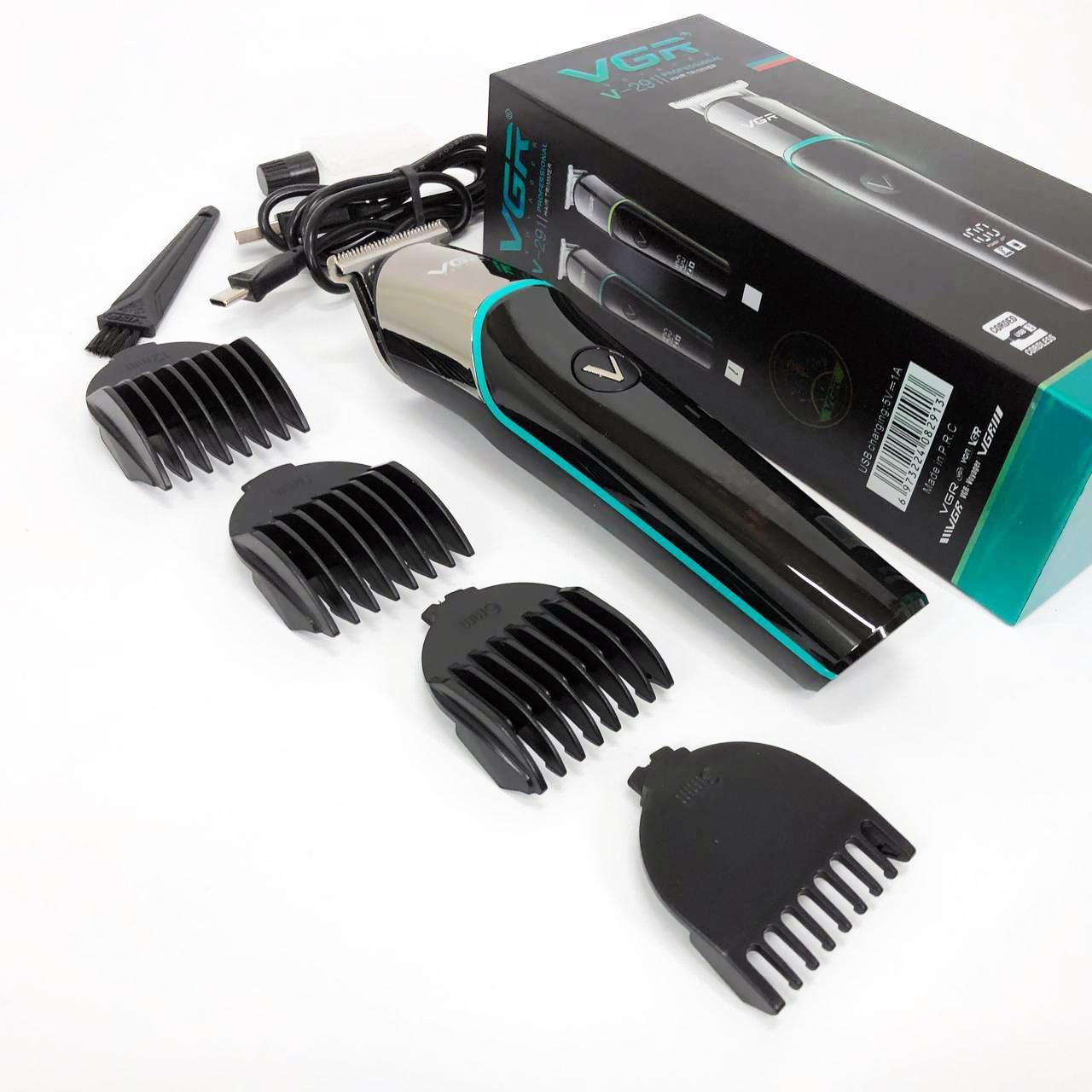 Професійна машинка для стрижки волосся VGR V-291 з насадками та USB зарядкою - Зображення 9