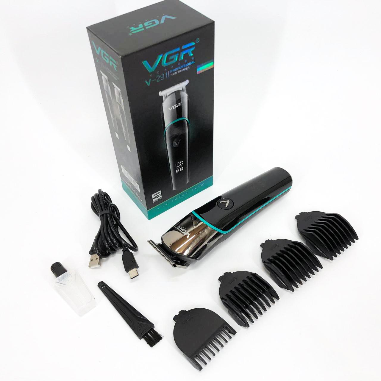 Професійна машинка для стрижки волосся VGR V-291 з насадками та USB зарядкою - Зображення 3