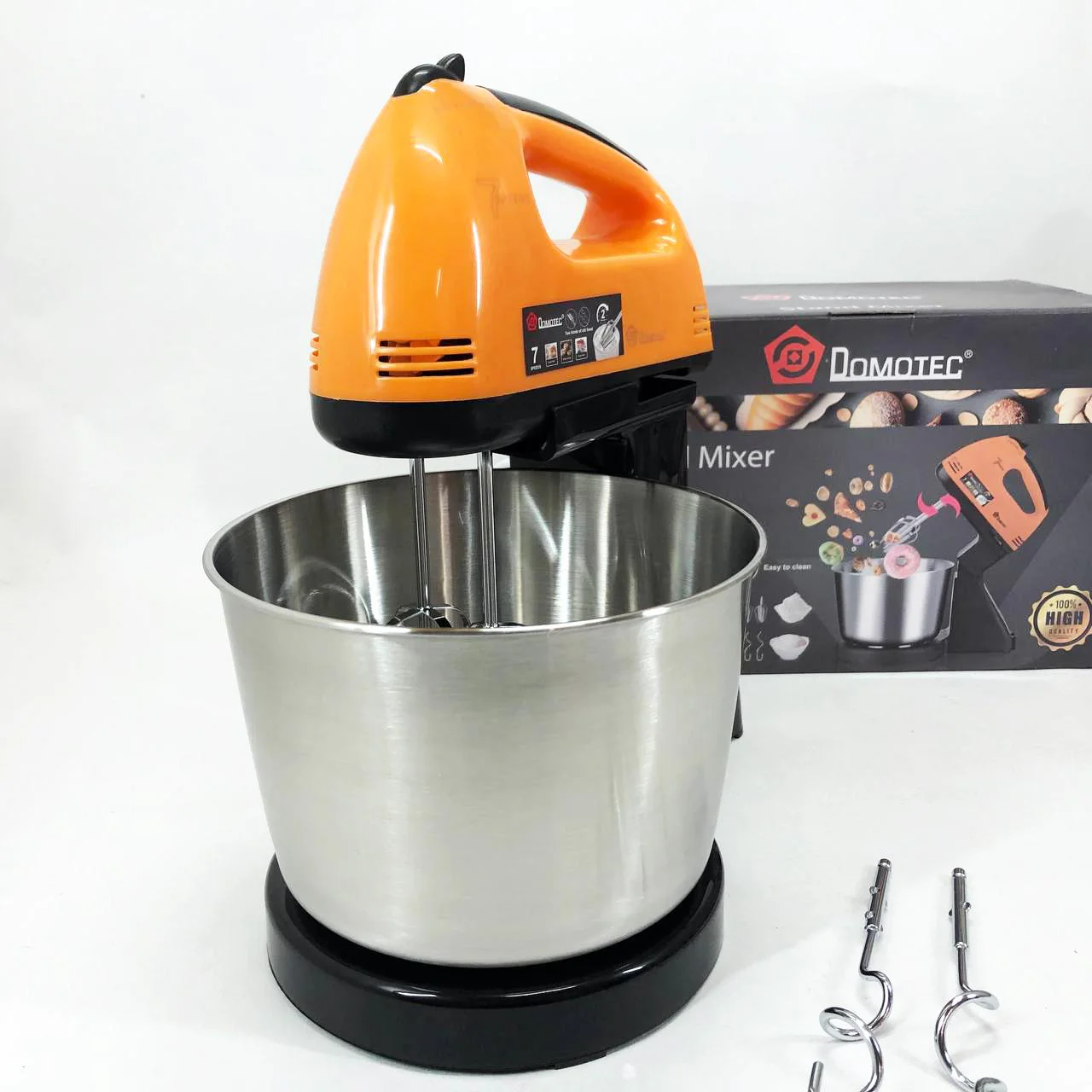 Стаціонарний міксер Domotec R6637O 250 Вт з 7 швидкостями та чашею для кухні - Зображення 13
