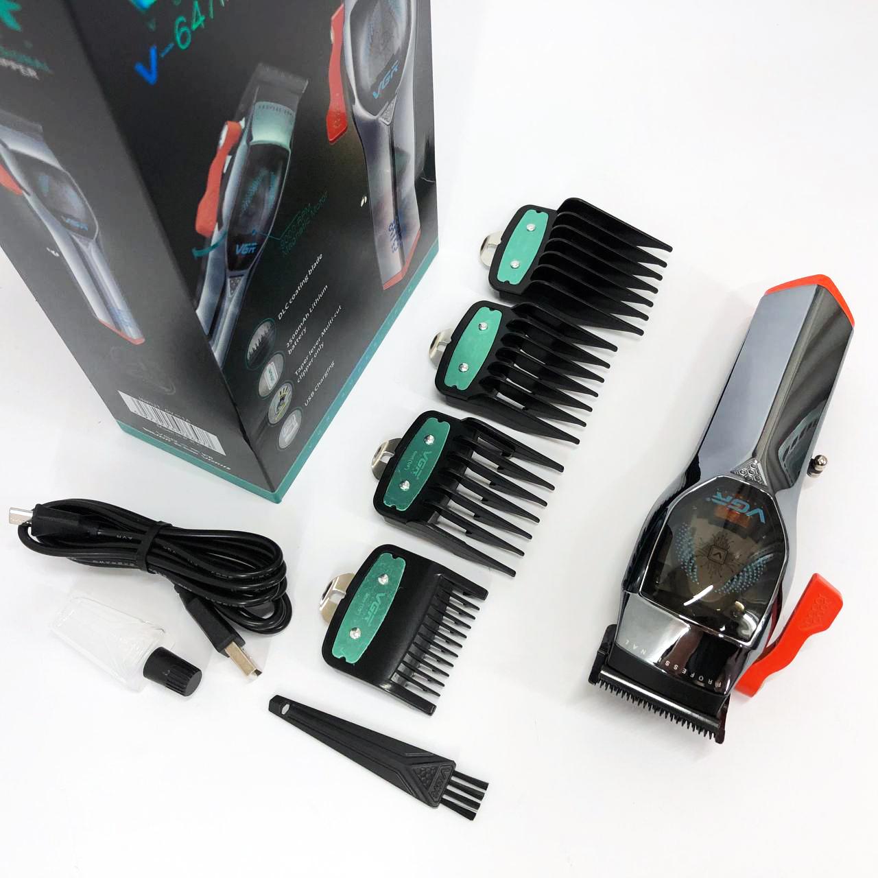 Машинка для стрижки VGR V-647 — 100 хв роботи, USB‑C та LED-дисплей - Зображення 13