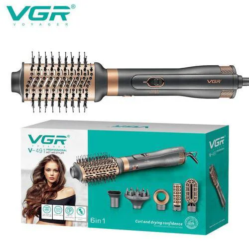 Фен-стайлер VGR V-491 6-в-1 — 1000 Вт, професійна укладка - Зображення 4