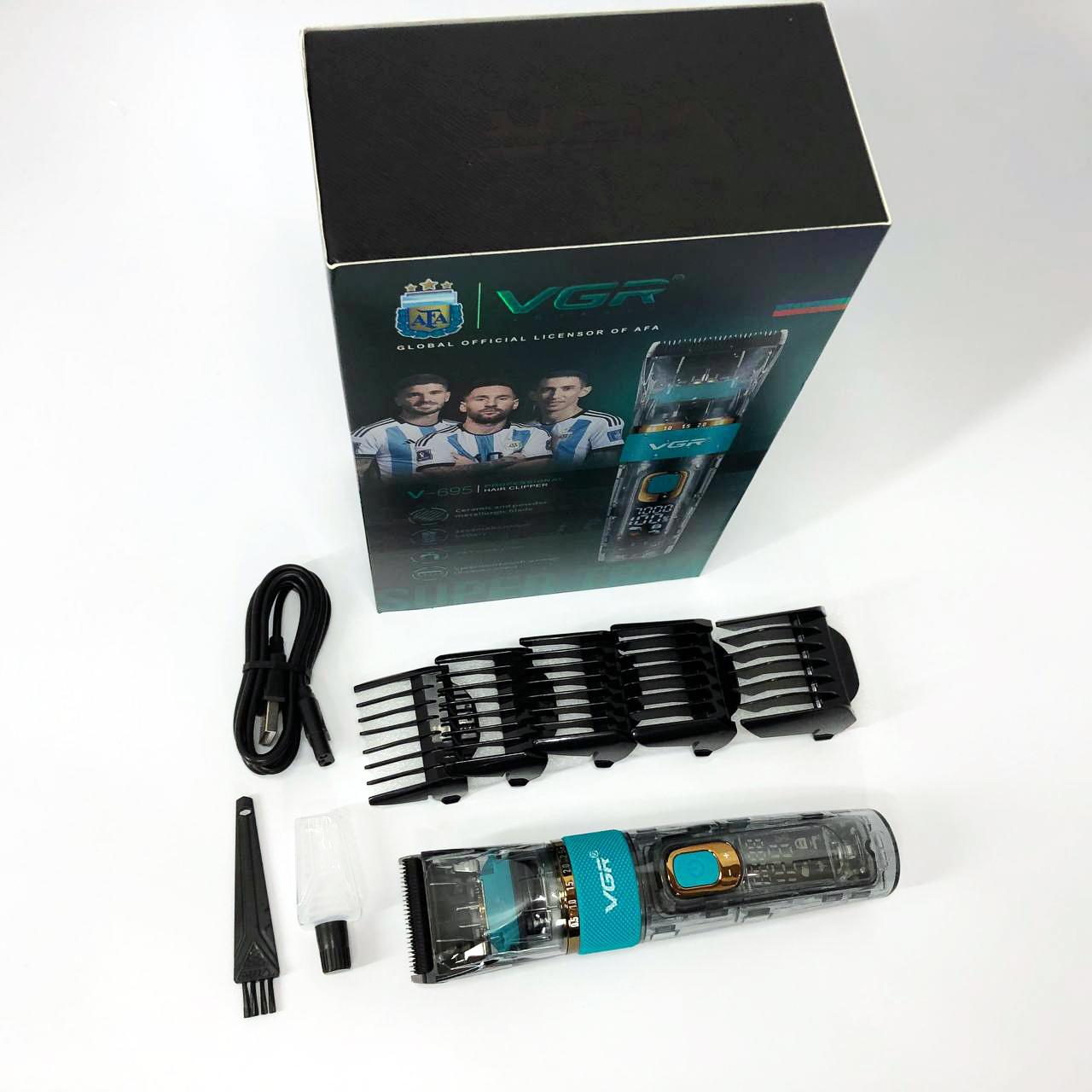 Машинка для стрижки волос VGR V-695 з LED дисплеєм та IPX7 влагозахистом - Зображення 17