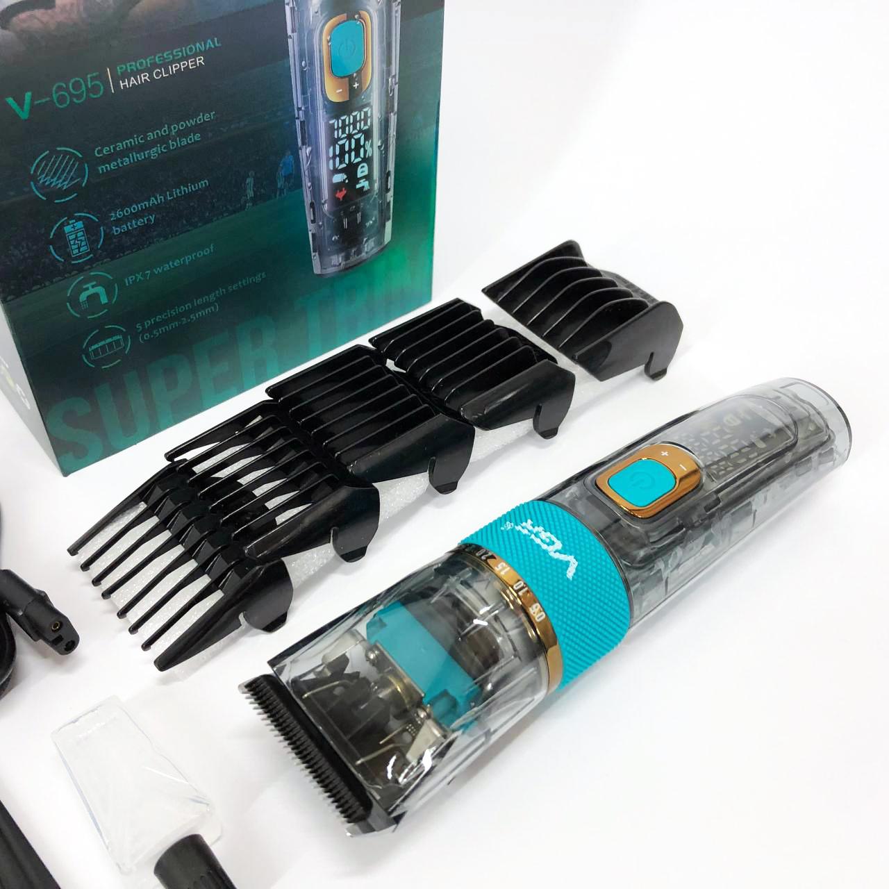 Машинка для стрижки волос VGR V-695 з LED дисплеєм та IPX7 влагозахистом - Зображення 20