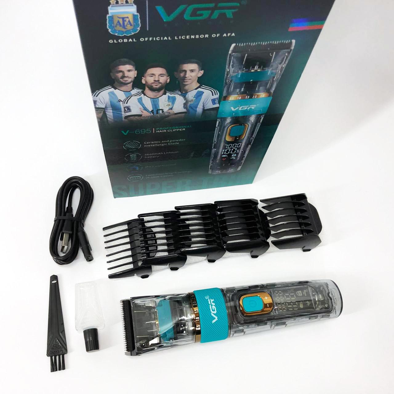 Машинка для стрижки волос VGR V-695 з LED дисплеєм та IPX7 влагозахистом - Зображення 18