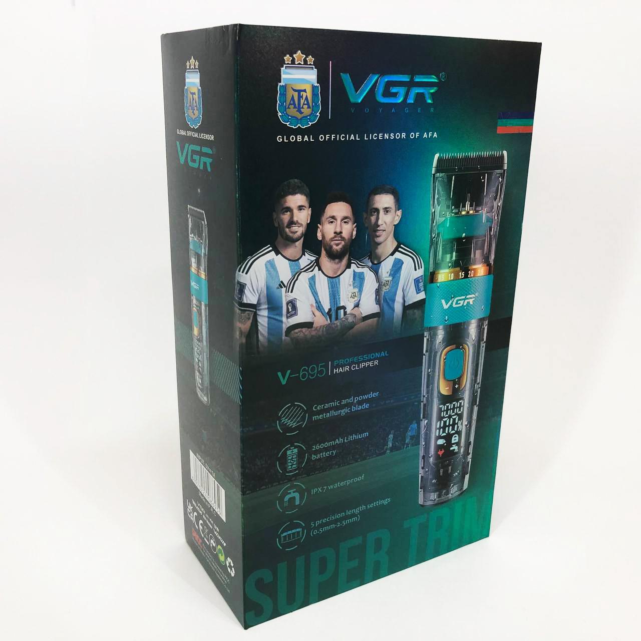 Машинка для стрижки волос VGR V-695 з LED дисплеєм та IPX7 влагозахистом - Зображення 27