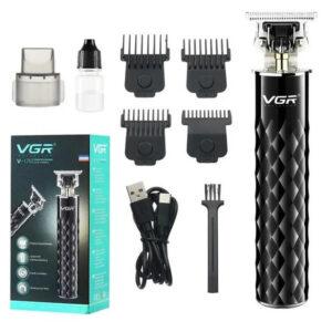 Машинка для стрижки VGR V-170 — бездротова з тримером і змінними насадками