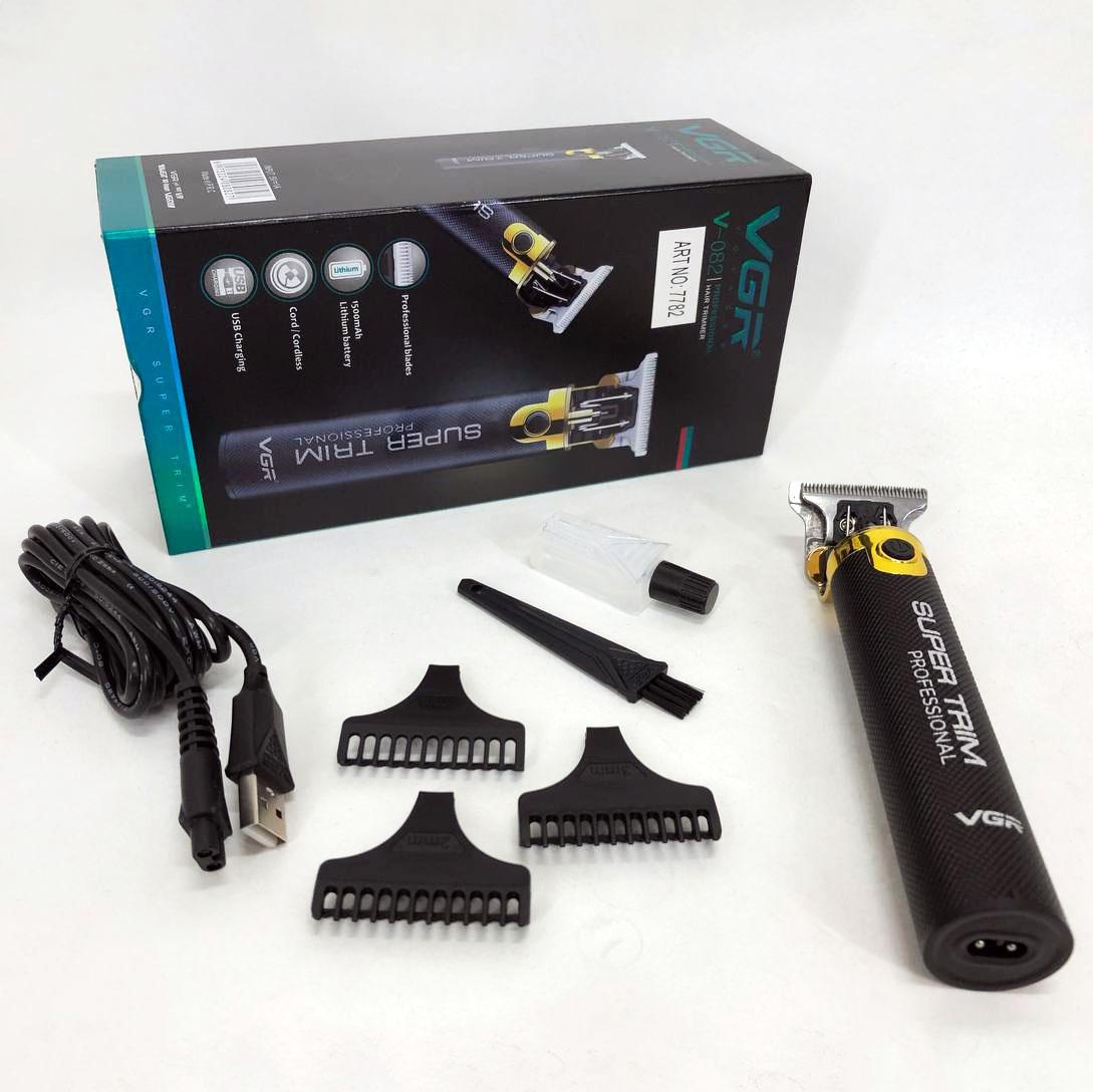 Машинка для стрижки VGR V-082 професійна бездротова з трьома насадками - Зображення 22