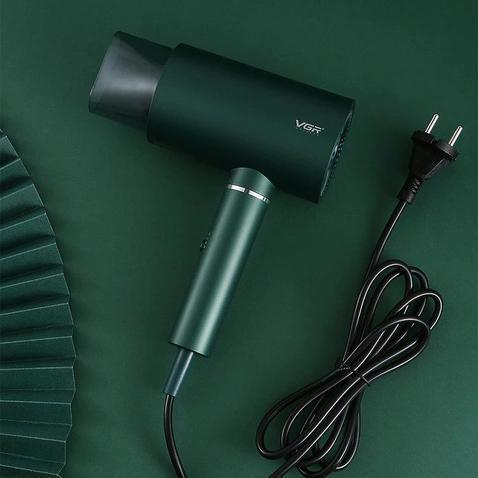 Професійний фен VGR V-431 1600–1800 Вт — холодний обдув, зелений - Зображення 2