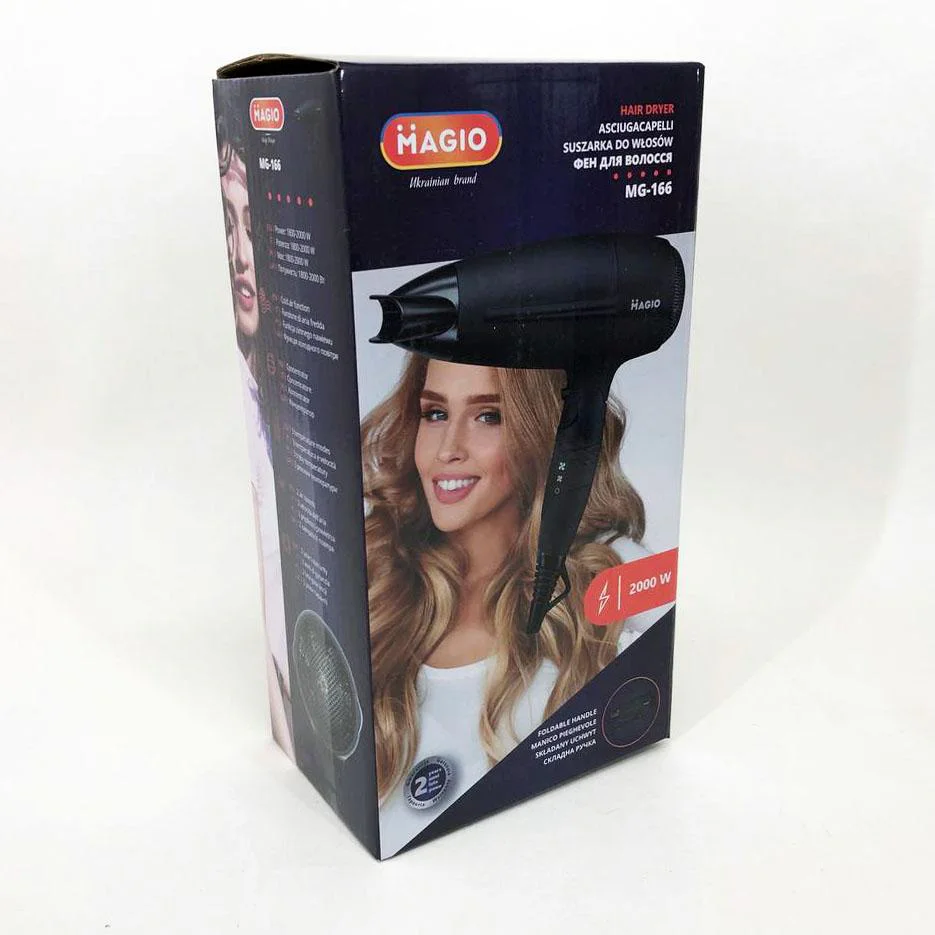 Фен Magio MG-166 2000 Вт — компактний, складна ручка - Зображення 15