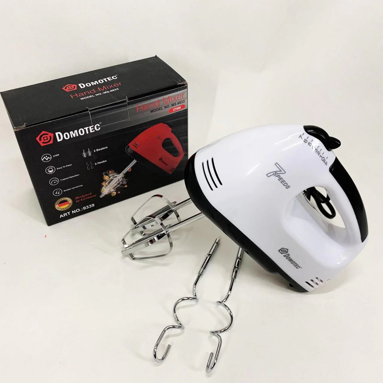 Миксер ручной RAF R6633B 260Вт White — компактний та ефективний інструмент для приготування страв - Зображення 5