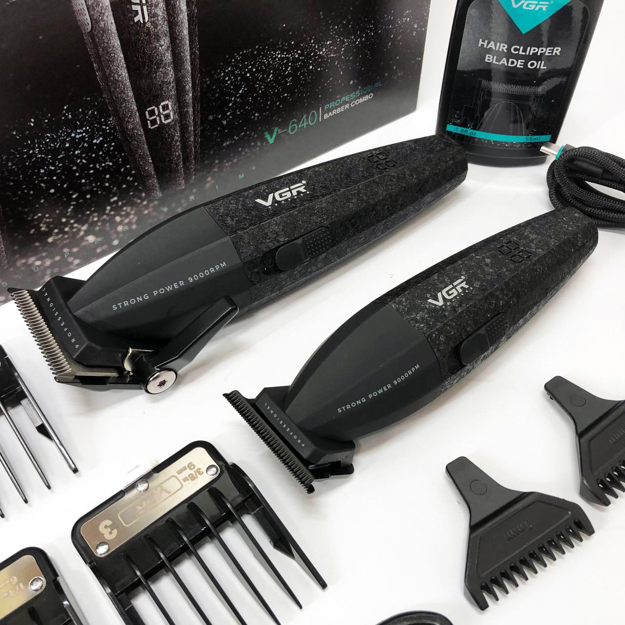 Професійний набір для стрижки VGR V-640 — акумуляторний, 9000 об/хв - Зображення 22