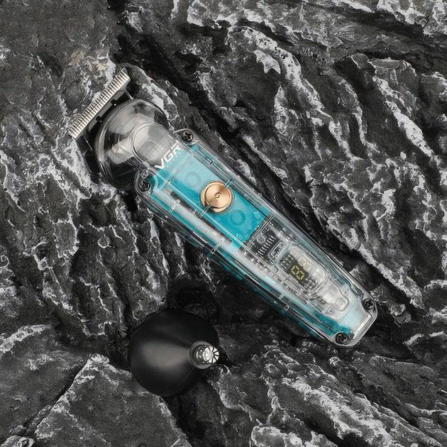 Аккумуляторна машинка для стрижки волос VGR V-949 — Професійна окантовочна машинка для бороди - Зображення 6