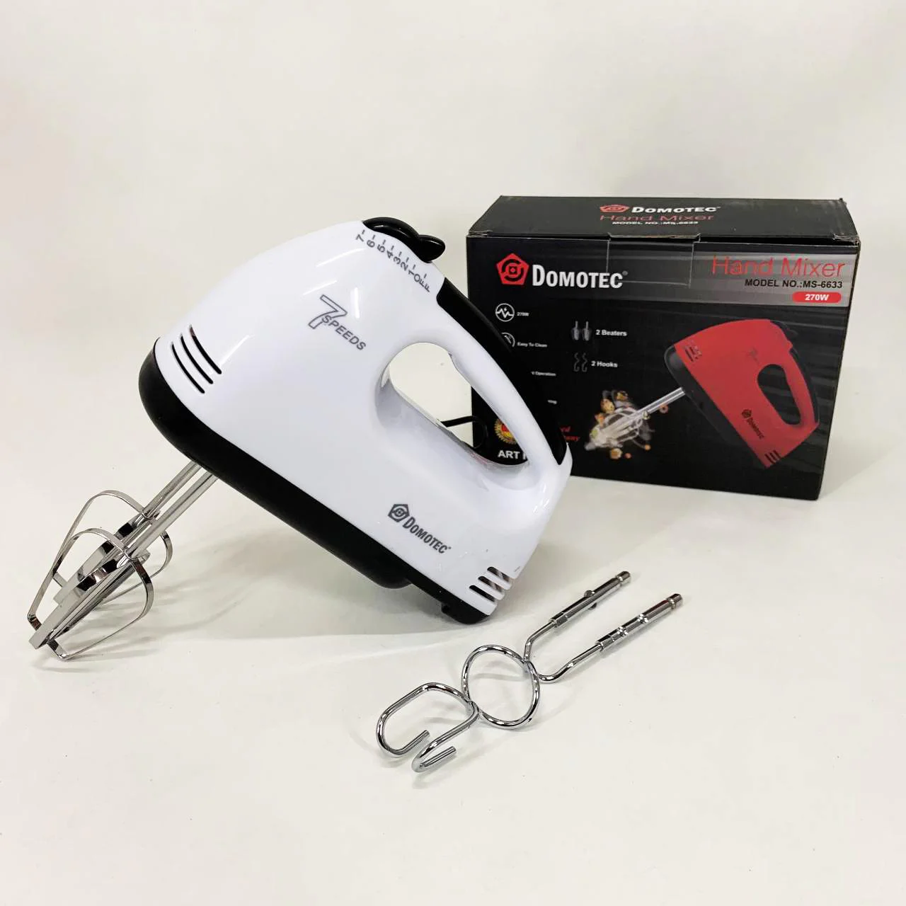 Миксер ручной RAF R6633B 260Вт White — компактний та ефективний інструмент для приготування страв - Зображення 7