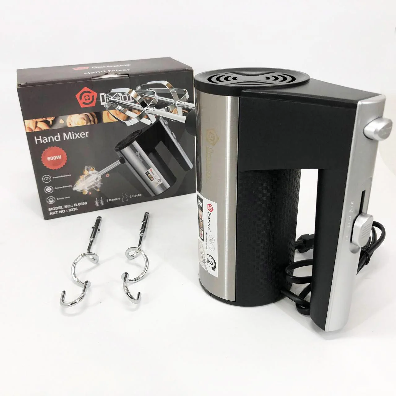 Ручний міксер DOMOTEC R.6690 універсальний 5 швидкостей 200 W - Зображення 5