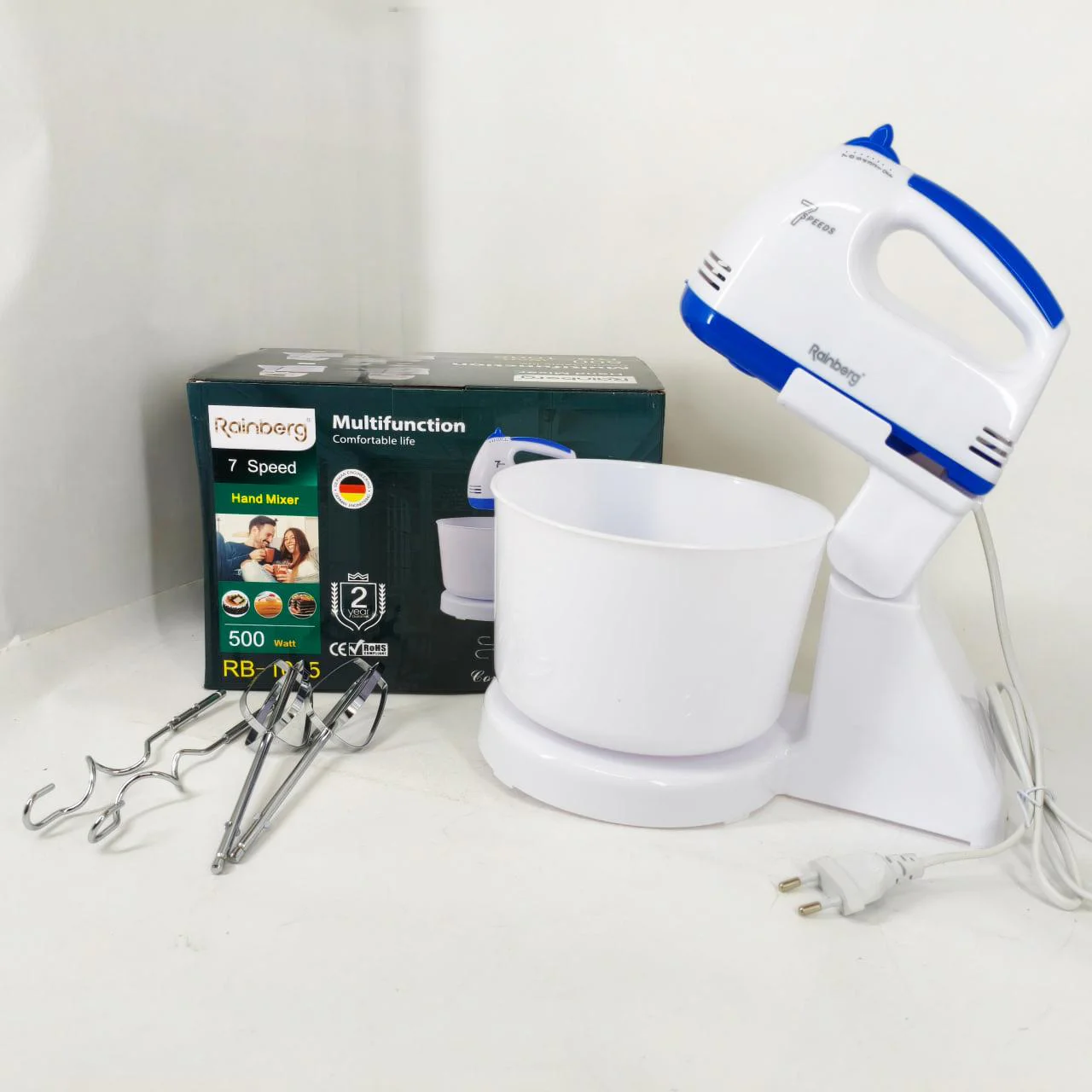 Миксер Rainberg RB-1005 500Вт з чашею 2 л — універсальний кухонний помічник - Зображення 2