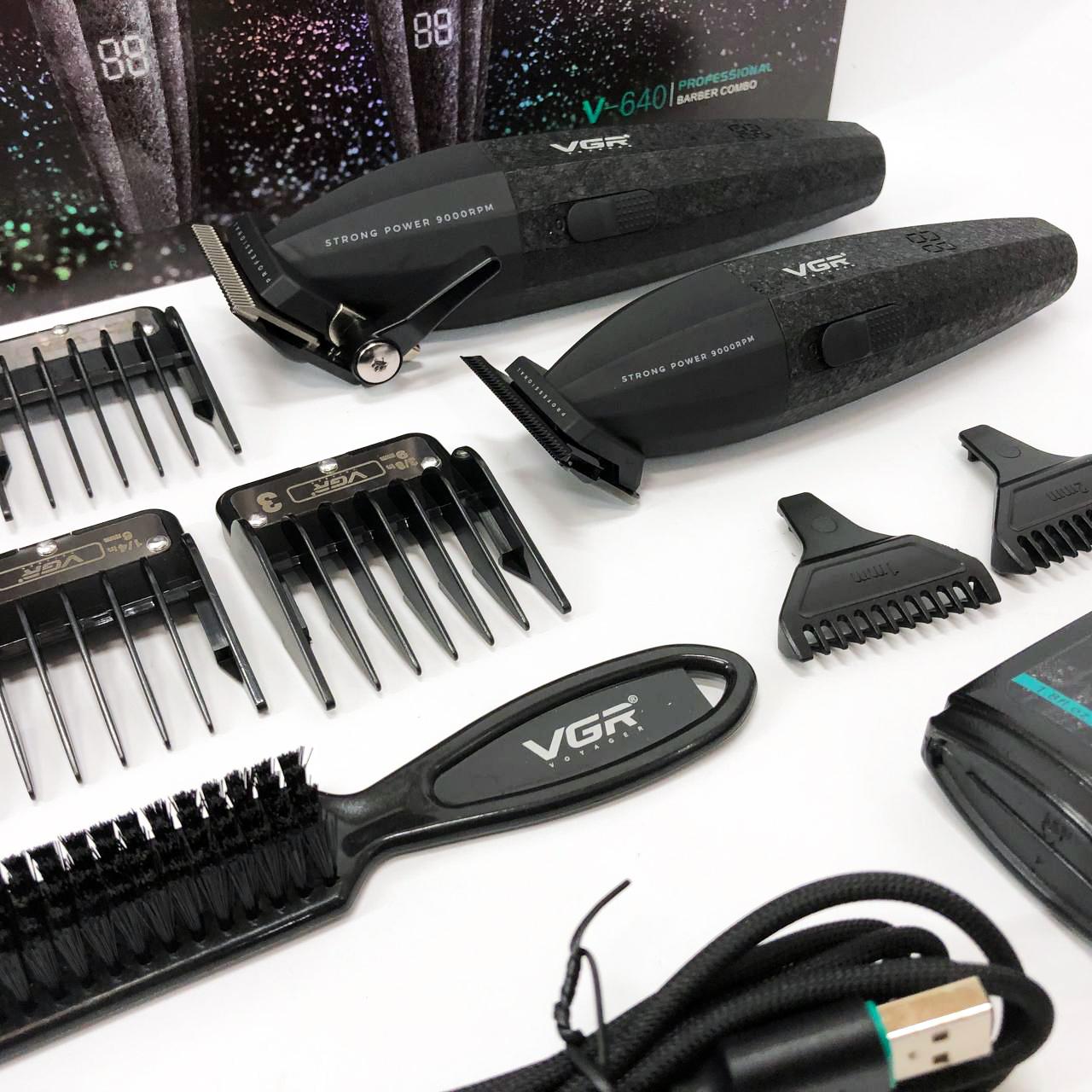 Професійний набір для стрижки VGR V-640 — акумуляторний, 9000 об/хв - Зображення 17