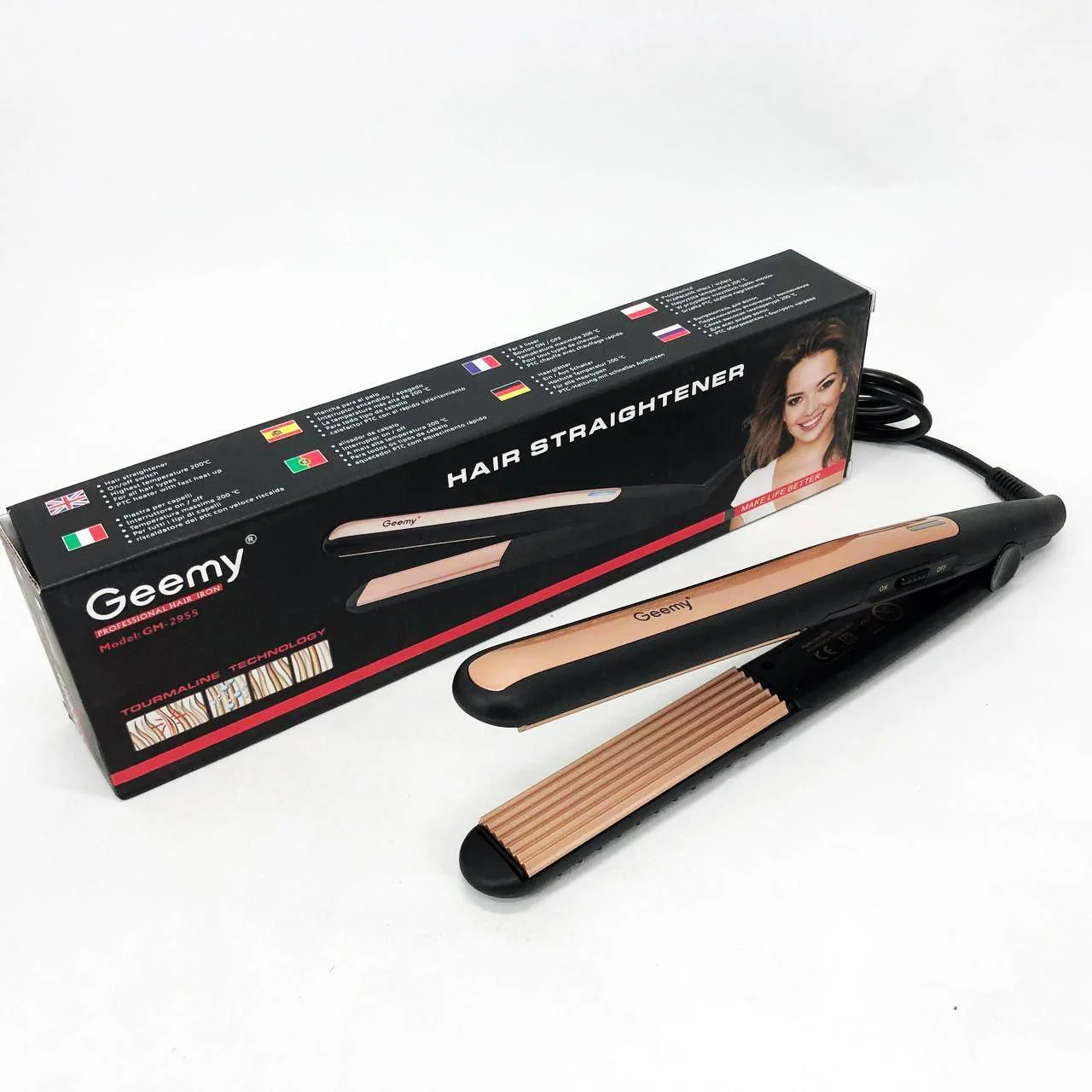Плойка гофре Gemei GM-2955 для прикореневого об'єму - Зображення 13