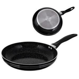 Сковорода Unique UN-5153 22 см темний мармур з антипригарним покриттям та індукційним дном без кришки