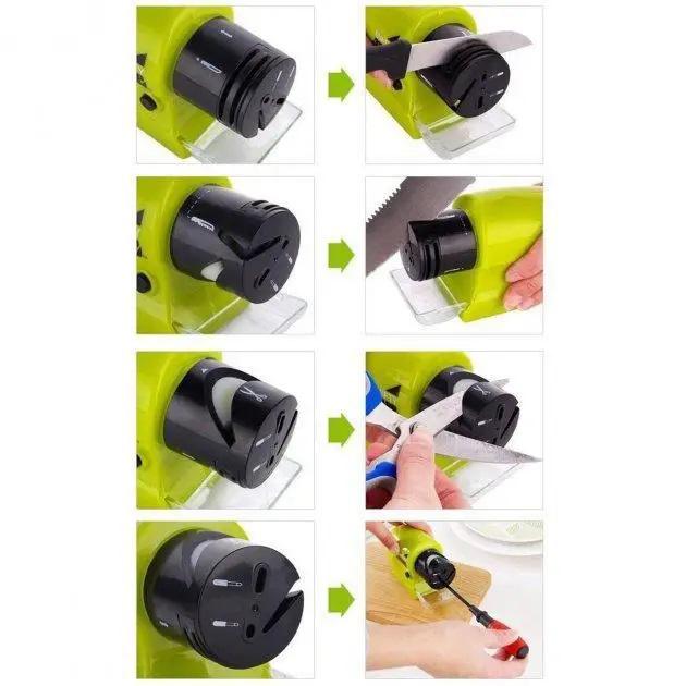 Багатофункціональна бездротова стругачка Swift Sharp DY-521 для ножів, ножиць та викруток на батарейках - Зображення 7