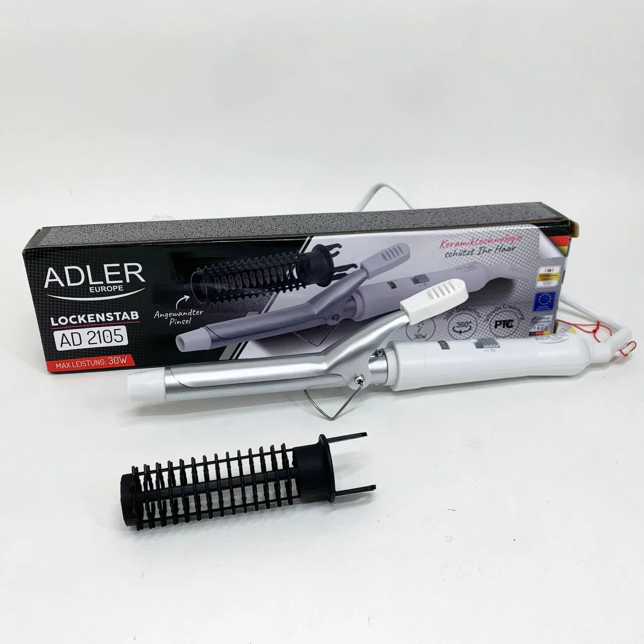 Плойка для волос Adler AD 2105 - 25 Вт, керамічне покриття для стильних локонів. - Зображення 6