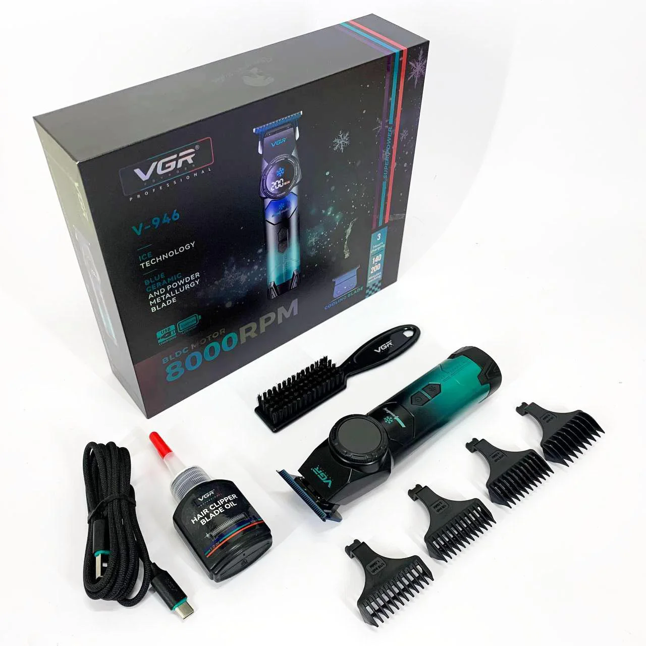 Тример VGR V-946 з технологією охолодження ICE TECHNOLOGY — до 200 хв автономної роботи - Зображення 14