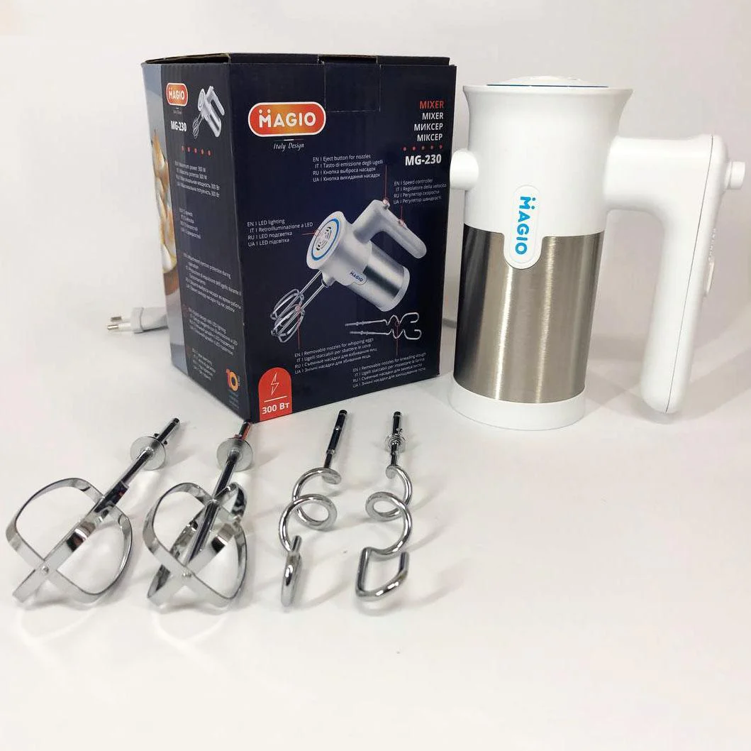 Міксер ручний Magio MG-230 – потужний та функціональний для комфортного приготування страв. - Зображення 6