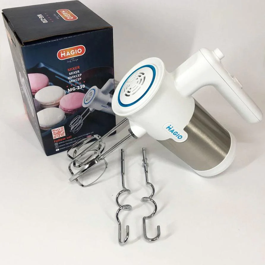 Міксер ручний Magio MG-230 – потужний та функціональний для комфортного приготування страв. - Зображення 7
