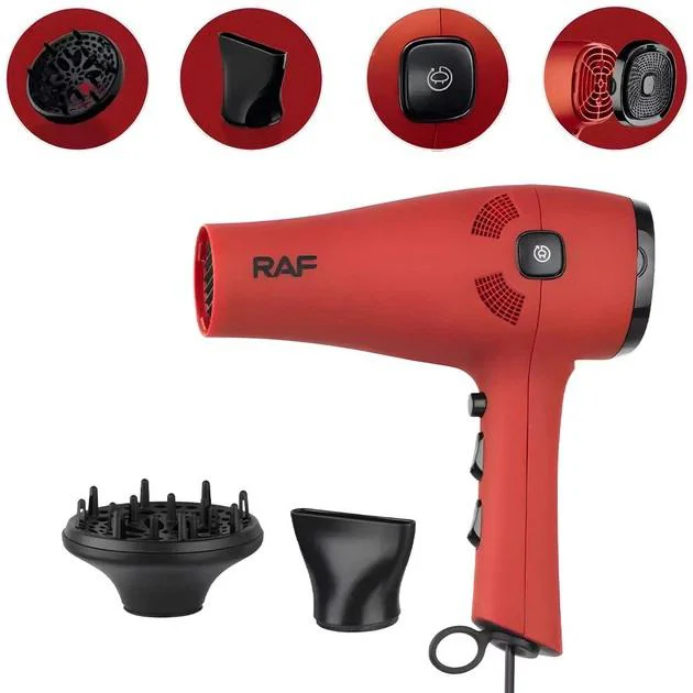 Професійний фен RAF R.402R 2400Вт — швидка сушка й стійка укладка