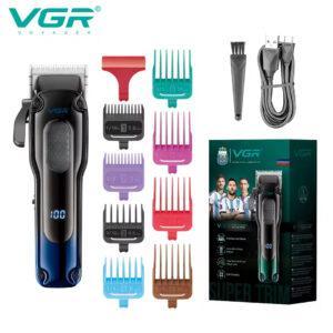 Тример для бороди й тіла VGR V-013 PROFCOMPLEX — LED-дисплей, IPX7