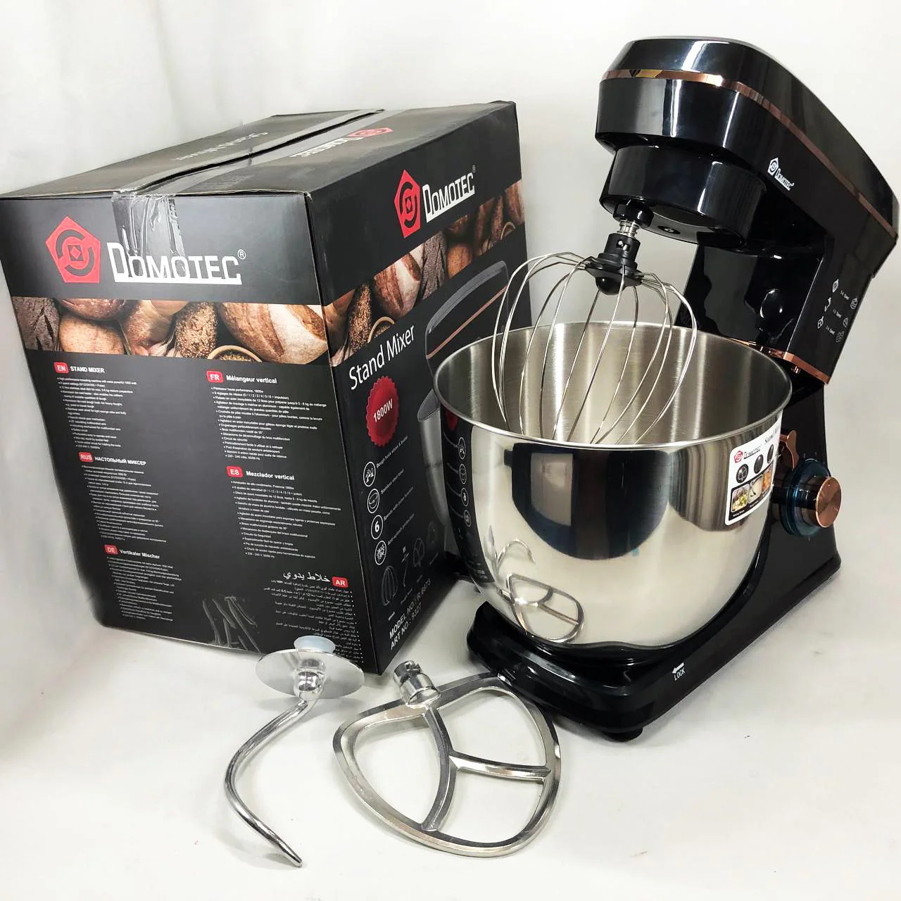 Настольний міксер Domotec R 6673 12 л – універсальний кухонний помічник для приготування страв. - Зображення 8