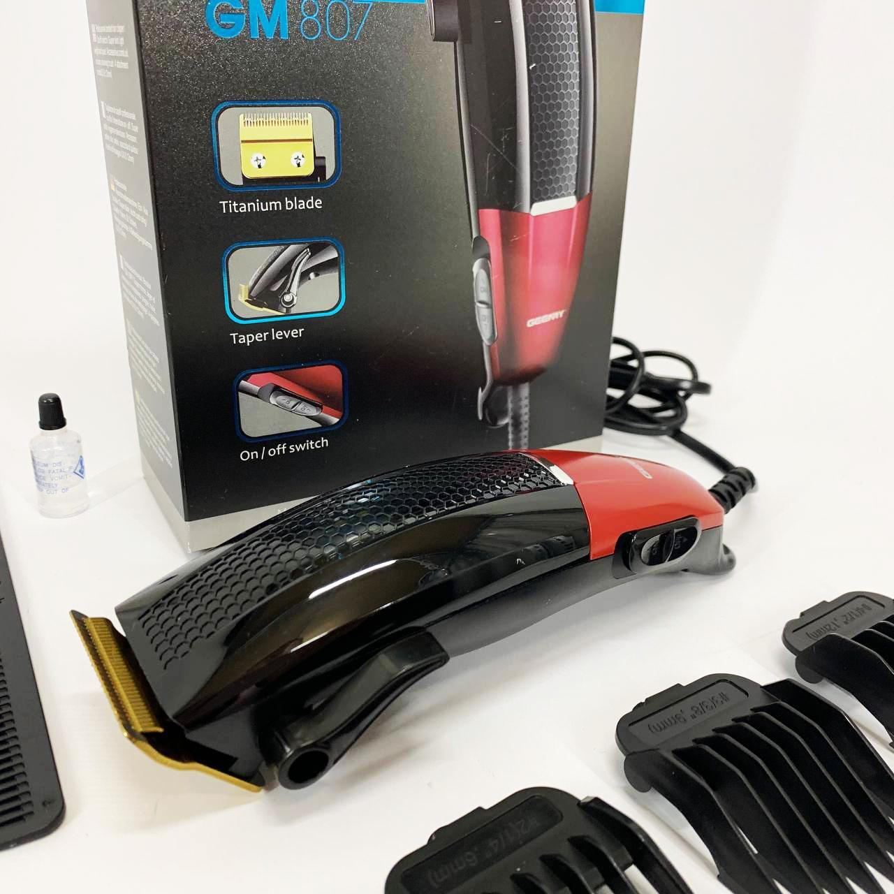 Машинка для стрижки Gemei GM-807 — професійна, леза 46 мм - Зображення 6