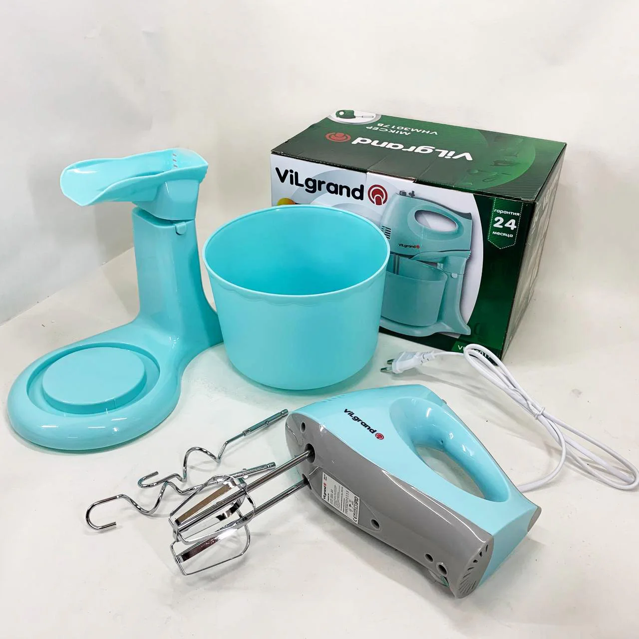 Миксер ViLgrand VHM3017B з 5 швидкостями та потужністю 300 Вт - Зображення 11