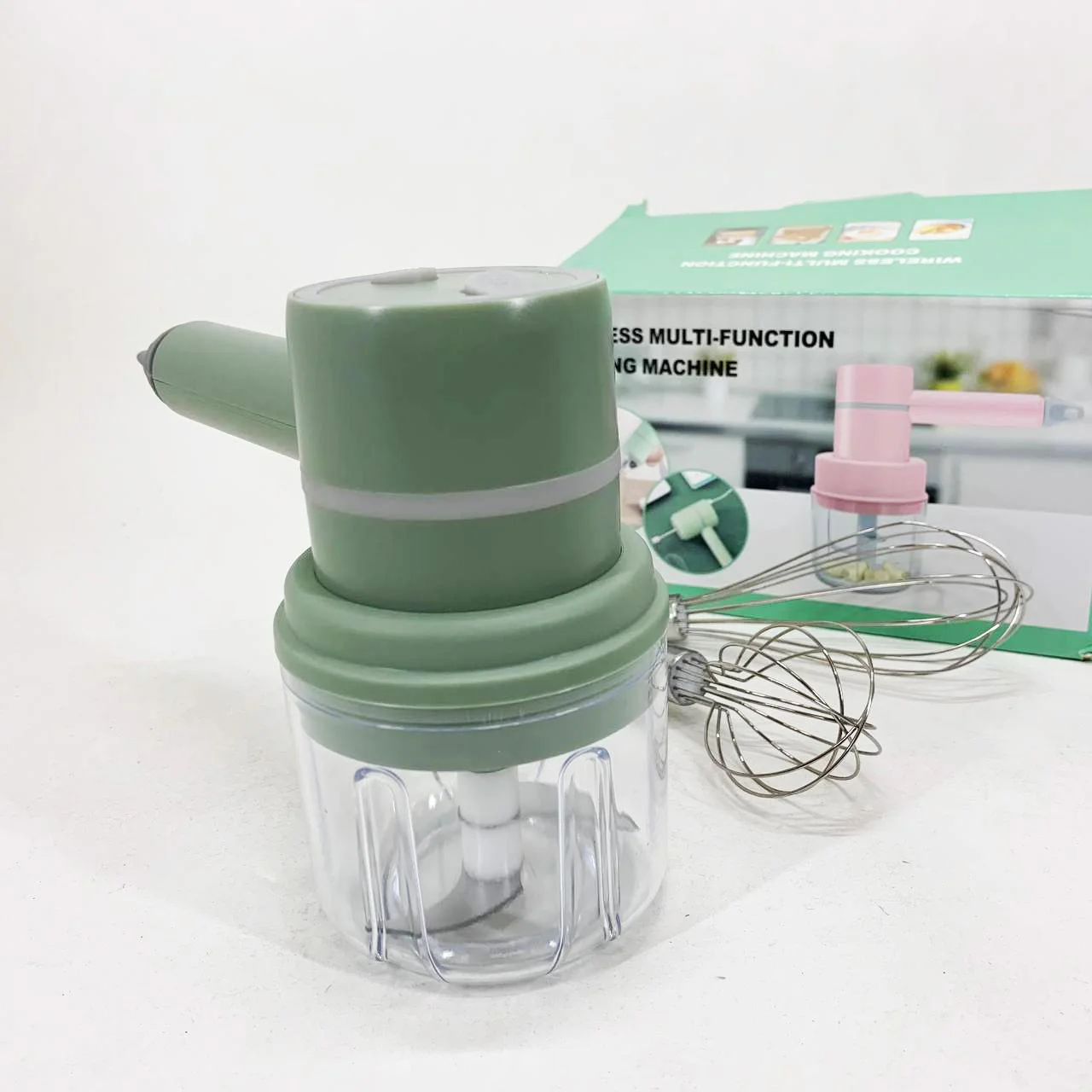 Ручний блендер Green 2 в 1 | Потужний акумулятор і USB зарядка для зручності використання. - Зображення 8