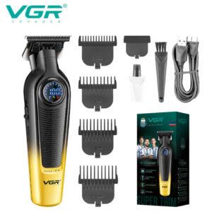 Тример VGR V-996 — 5 годин роботи та LED-дисплей, жовтий