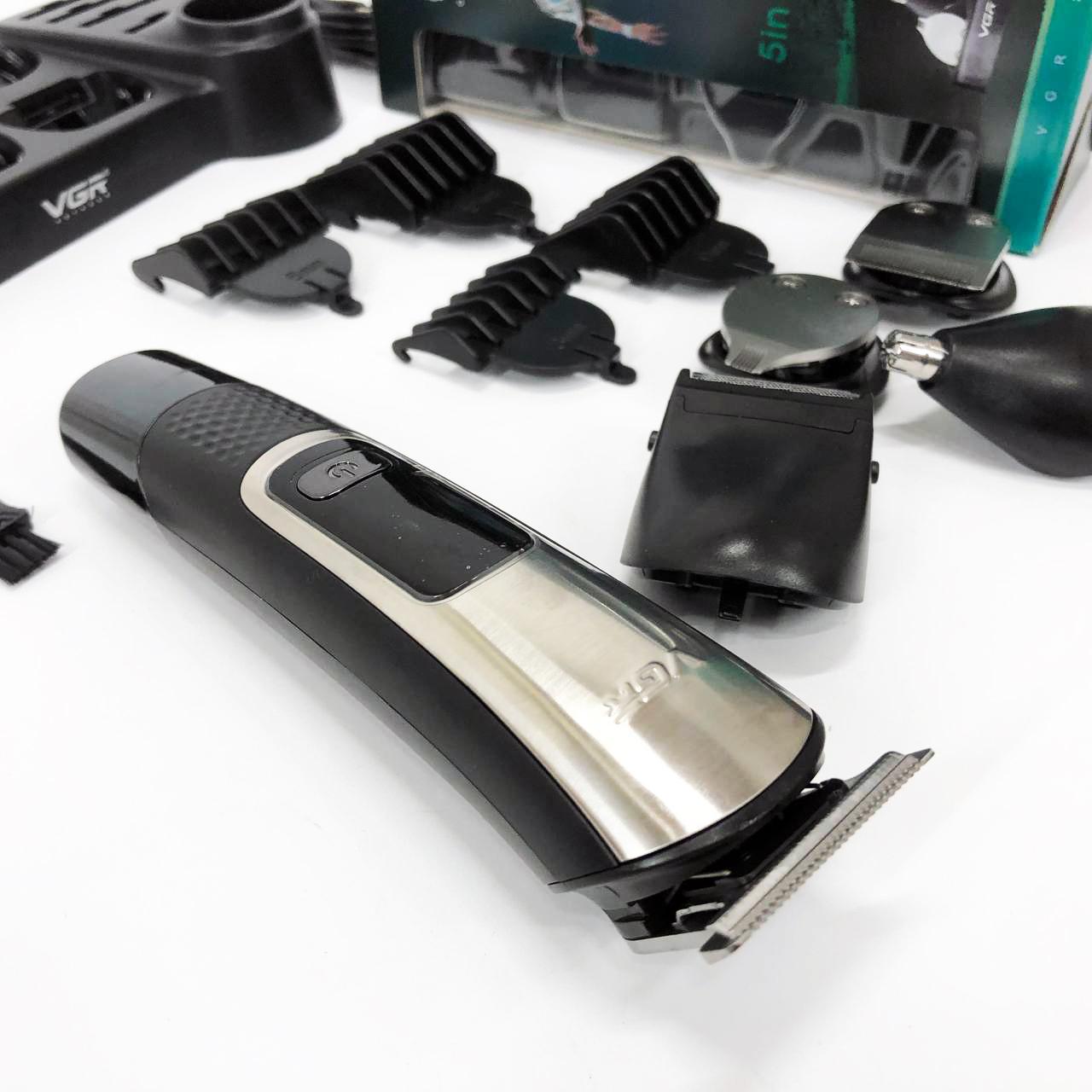 Набір для стрижки VGR V-111 5 в 1 з 9 насадками та акумулятором для універсального використання - Зображення 34