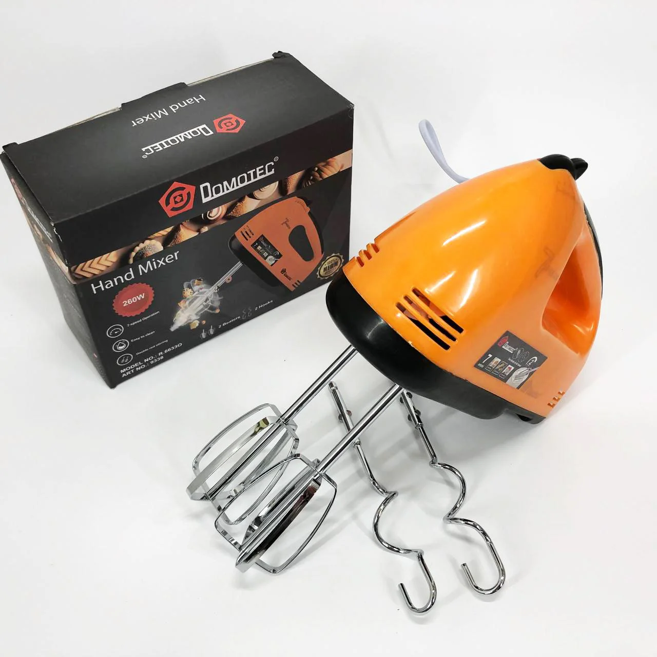 Миксер DOMOTEC R6633O 260 Вт з 7 швидкостями для домашнього використання - Зображення 9