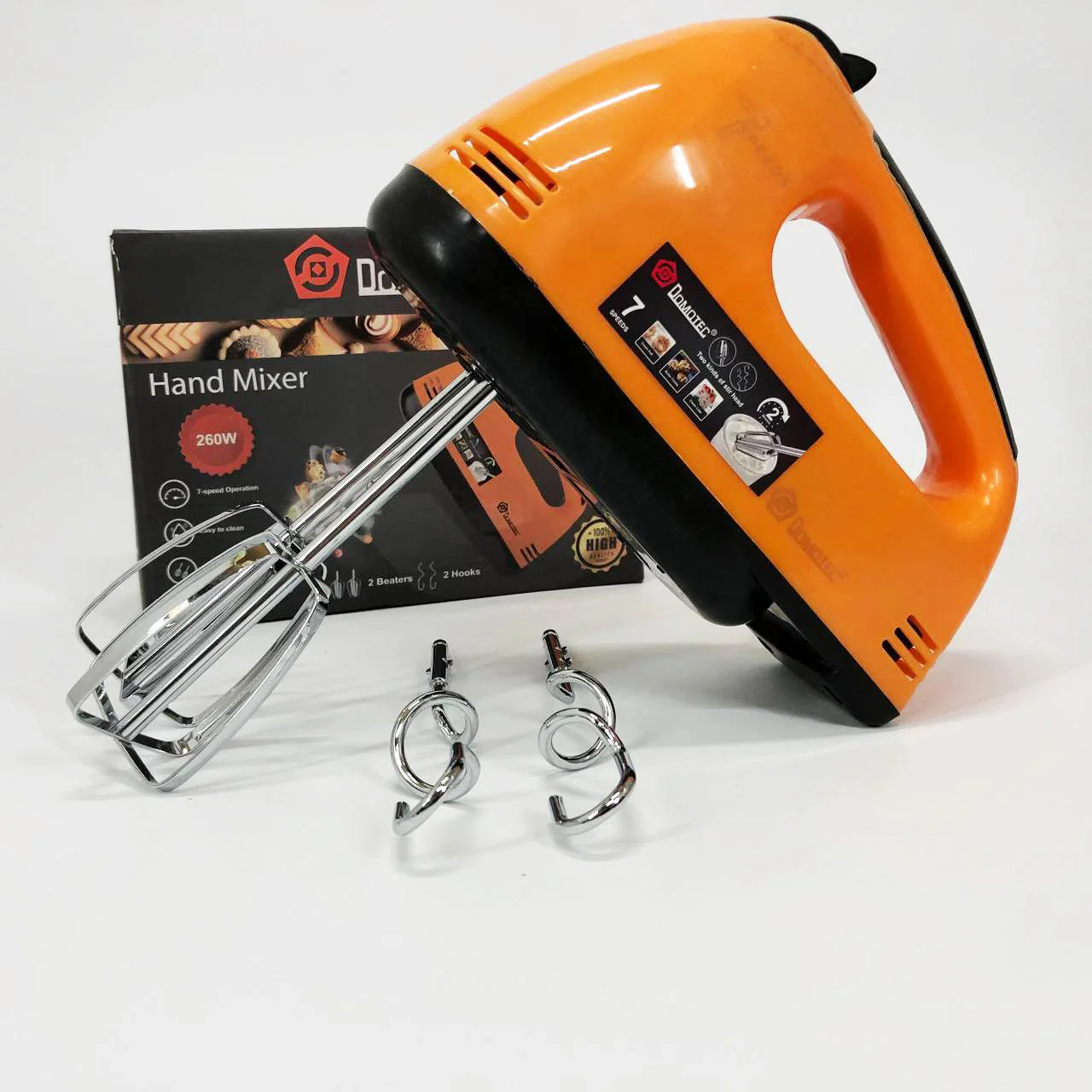 Миксер DOMOTEC R6633O 260 Вт з 7 швидкостями для домашнього використання - Зображення 12