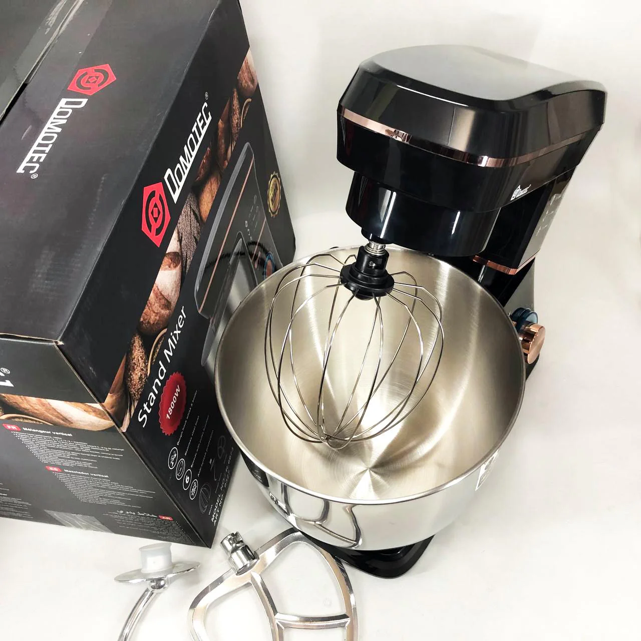 Настольний міксер Domotec R 6673 12 л – універсальний кухонний помічник для приготування страв. - Зображення 9