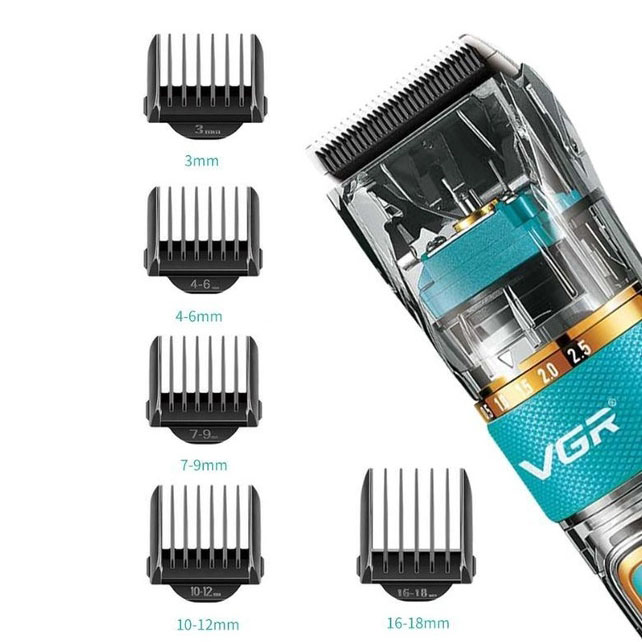 Машинка для стрижки волос VGR V-695 з LED дисплеєм та IPX7 влагозахистом - Зображення 9