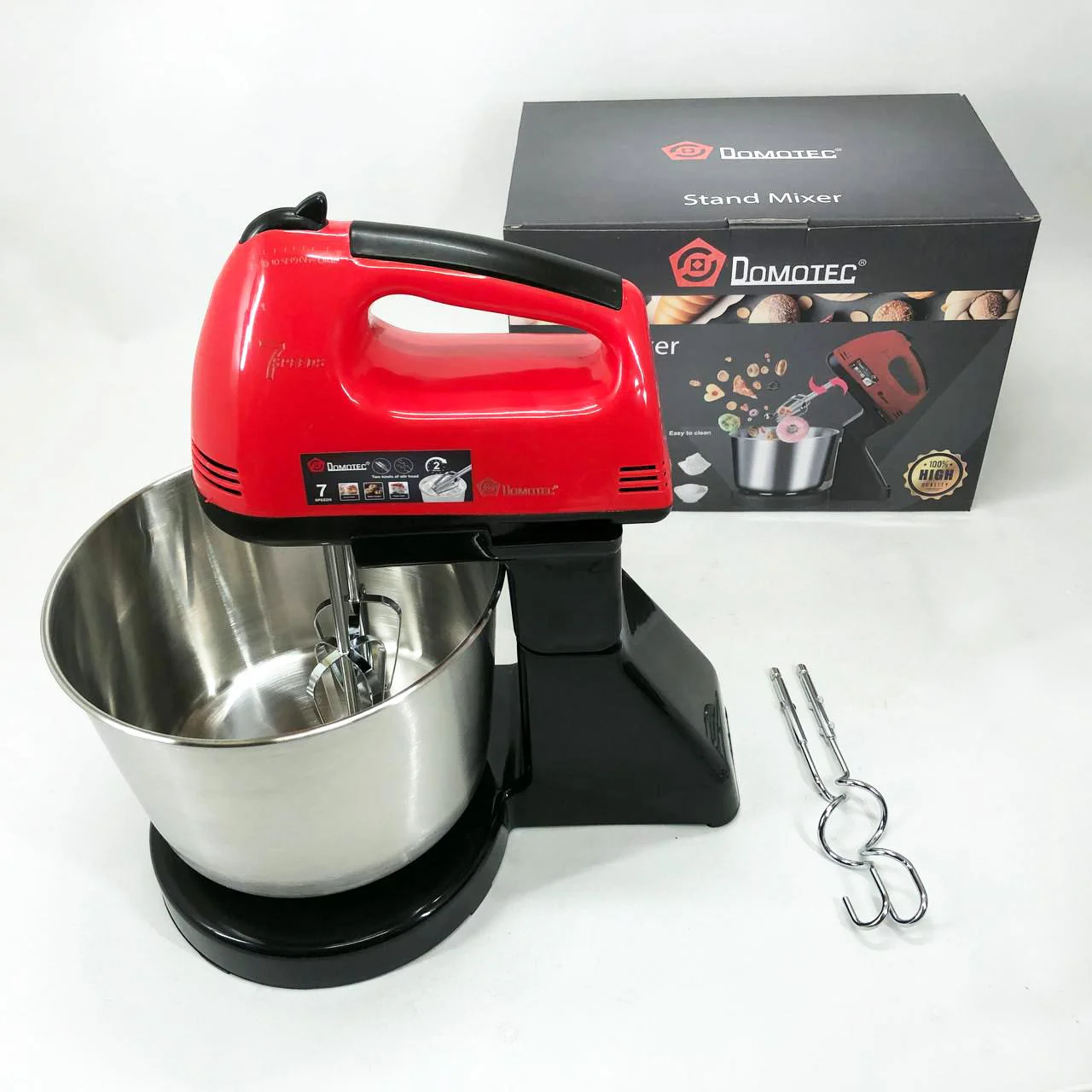 Миксер ручний Domotec R6637R 250W з чашею 2 літри, стильний та практичний. - Зображення 13