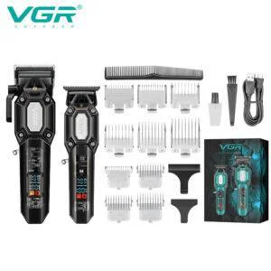 Комплект машинок для стрижки VGR V-600 + V-900 — до 200 хв, USB