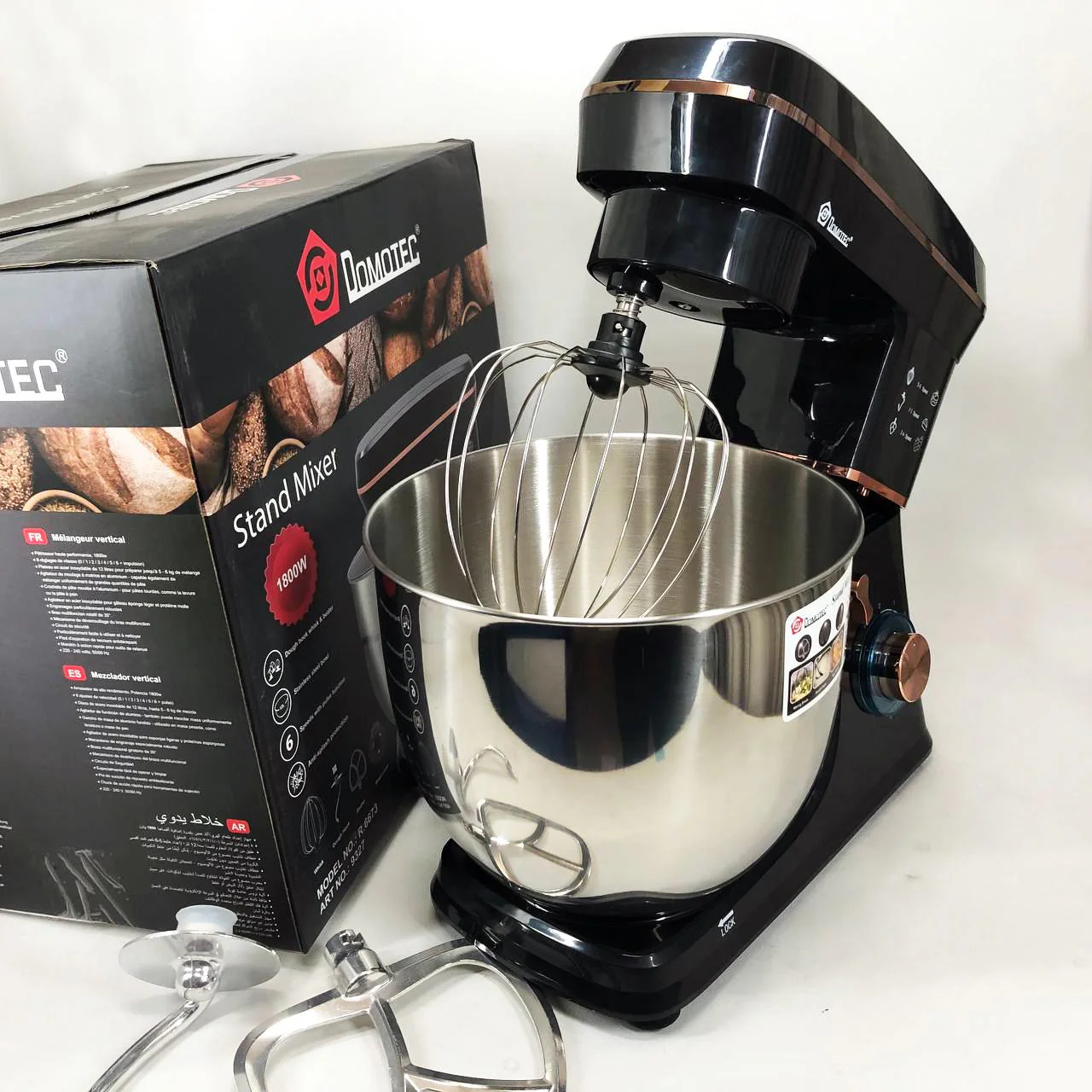 Настольний міксер Domotec R 6673 12 л – універсальний кухонний помічник для приготування страв. - Зображення 7