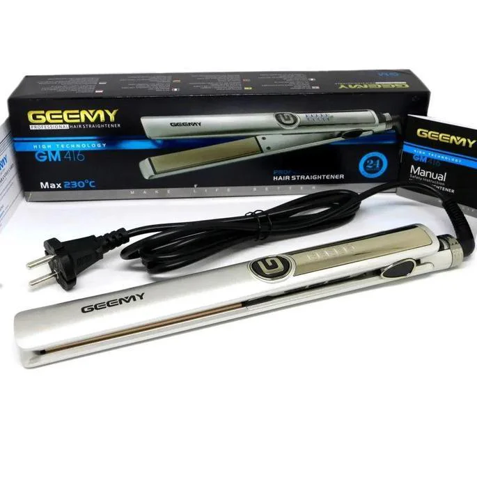 Выпрямитель-утюжок для волос Gemei GM-416 з LED-дисплеєм та 5 температурними режимами - Зображення 14