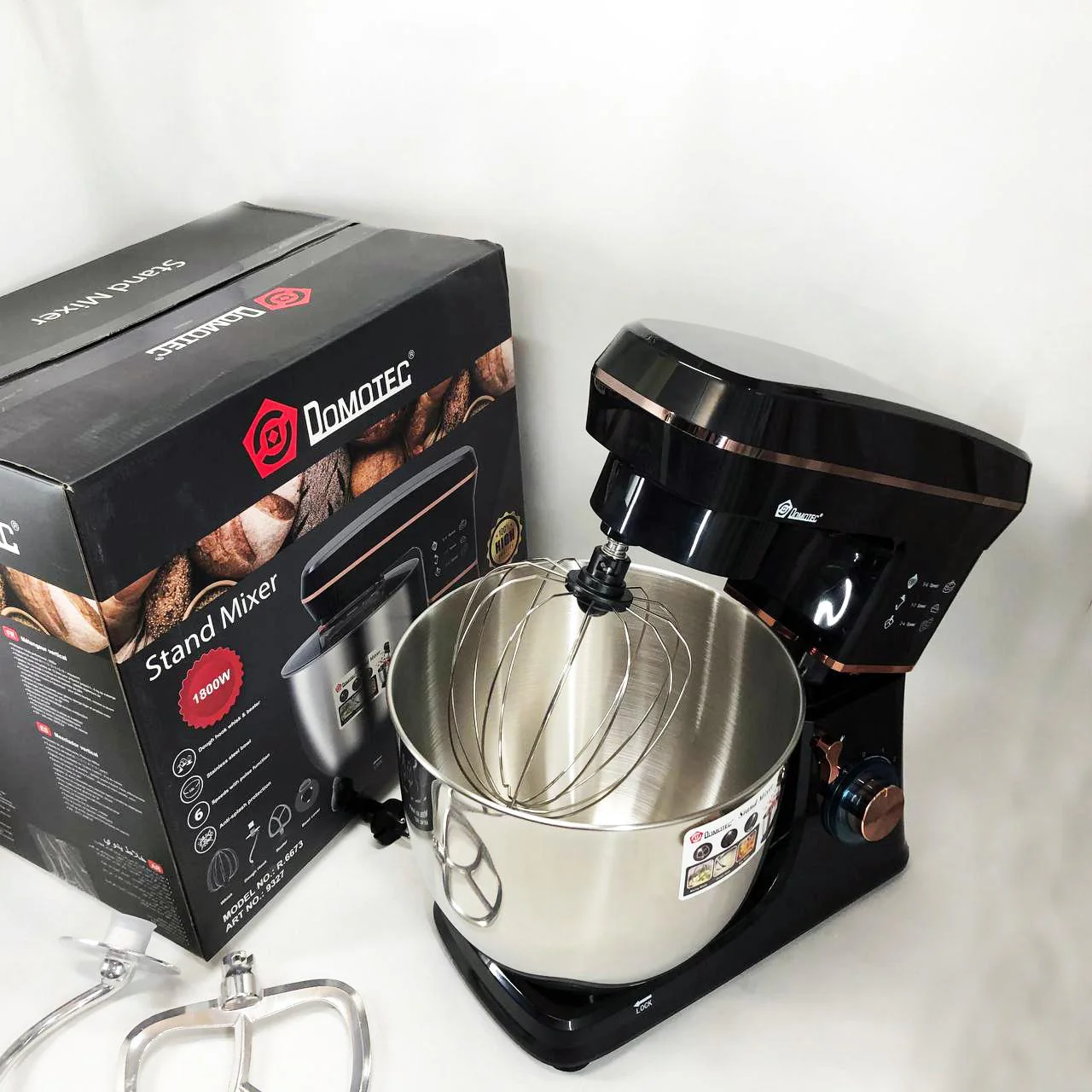 Настольний міксер Domotec R 6673 12 л – універсальний кухонний помічник для приготування страв. - Зображення 15