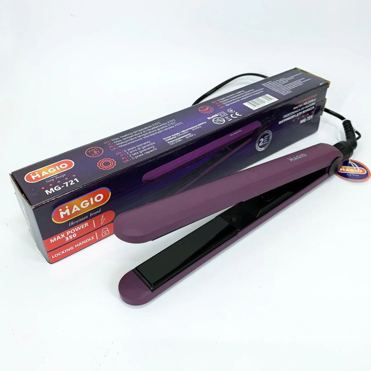 Щипці для волос MAGIO MG-721 — Простота та ефективність у догляді за волоссям - Зображення 3