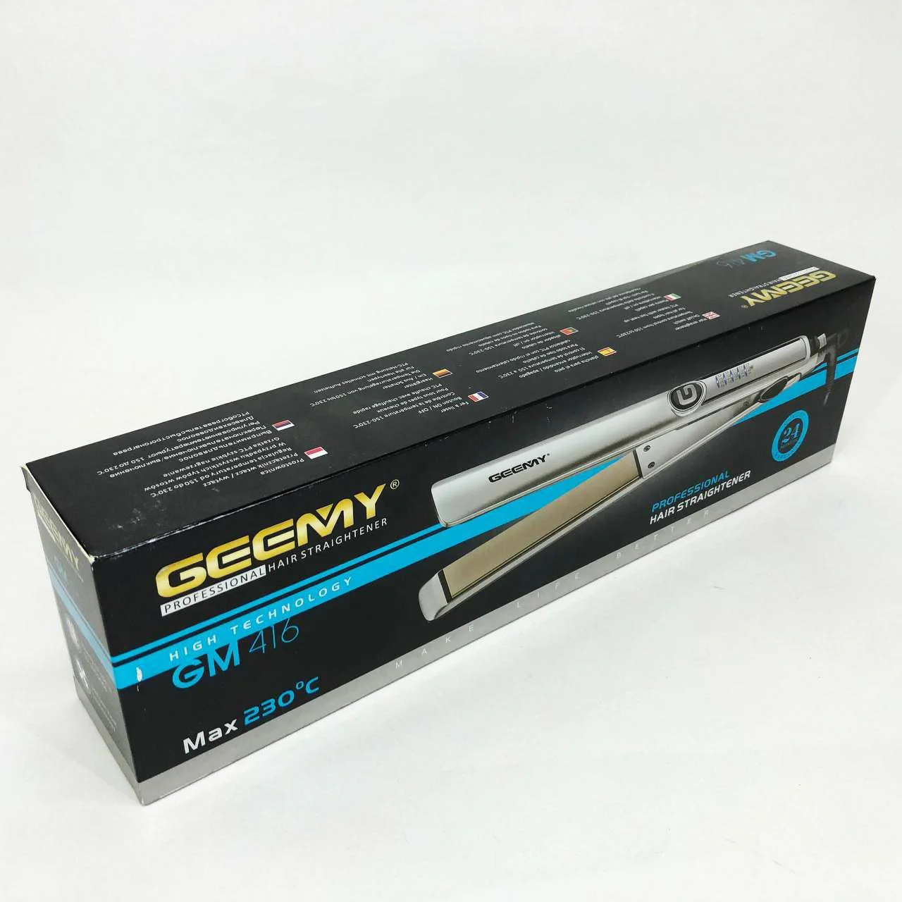 Выпрямитель-утюжок для волос Gemei GM-416 з LED дисплеєм та 5 температурними режимами - Зображення 18