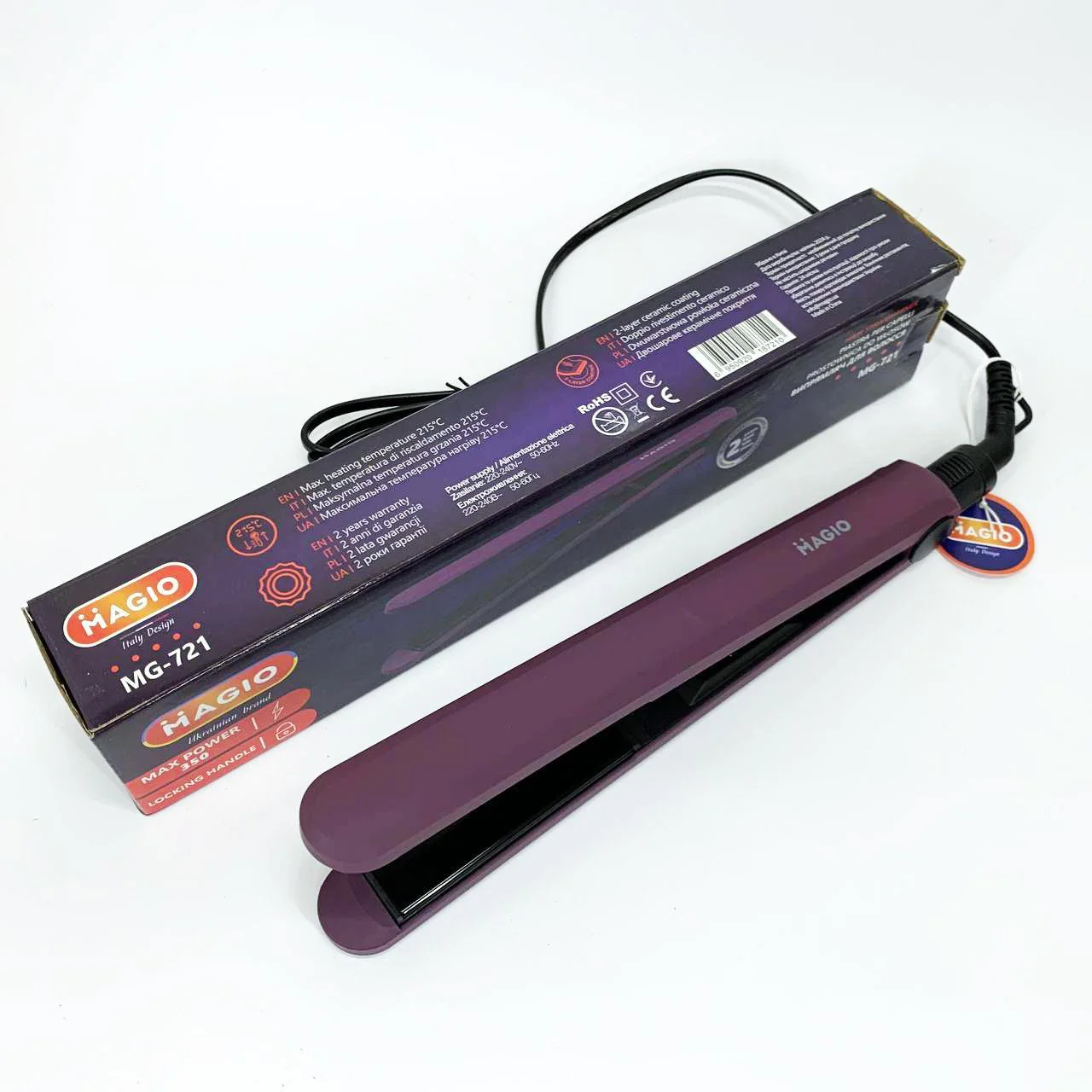 Щипці для волос MAGIO MG-721 — Простота та ефективність у догляді за волоссям - Зображення 5