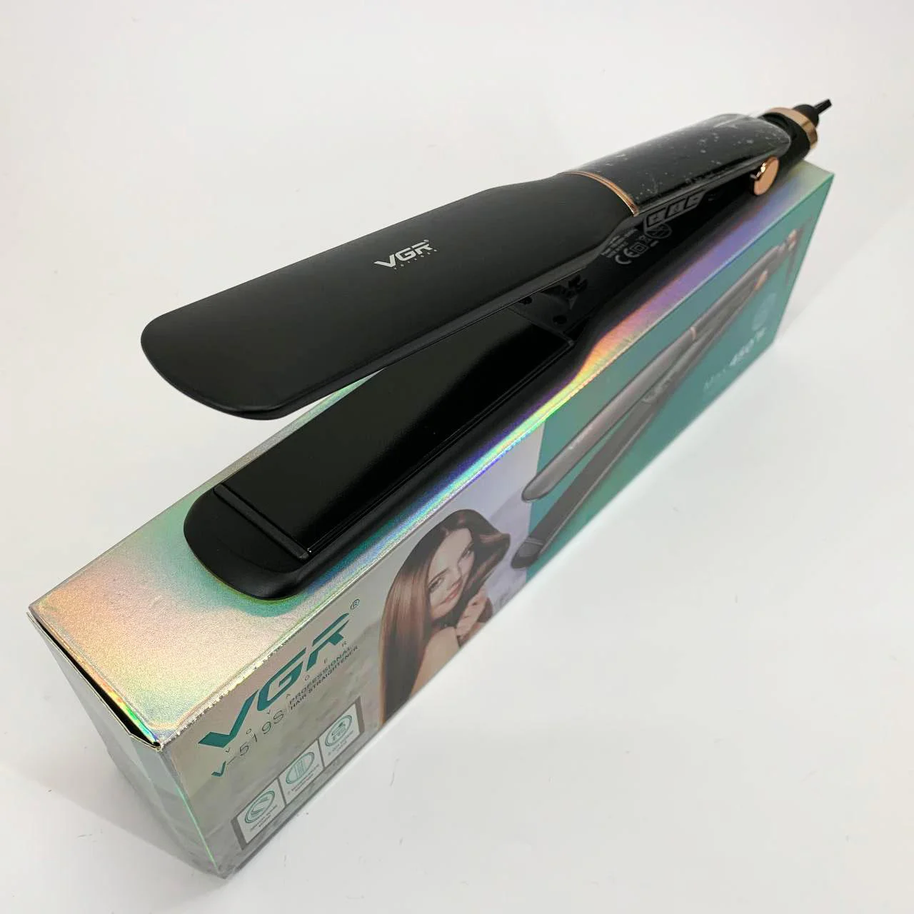 VGR В-519S — Випрямляч для волос з керамічними пластинами та LED-дисплеєм - Зображення 8