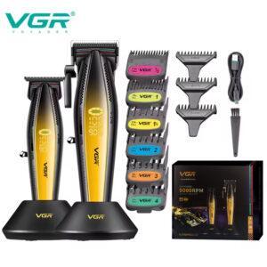 Набір для стрижки VGR V-270+V-992 — 2 в 1, DLC керамічні леза